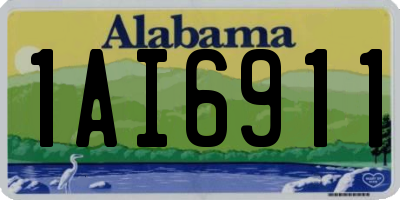 AL license plate 1AI6911