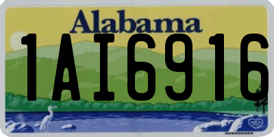 AL license plate 1AI6916