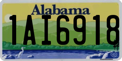AL license plate 1AI6918