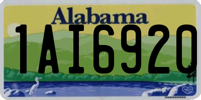 AL license plate 1AI6920