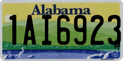 AL license plate 1AI6923