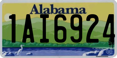 AL license plate 1AI6924