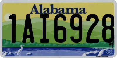 AL license plate 1AI6928