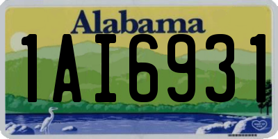 AL license plate 1AI6931
