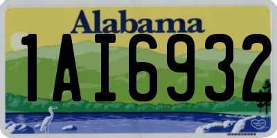 AL license plate 1AI6932