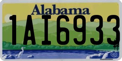 AL license plate 1AI6933