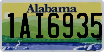 AL license plate 1AI6935