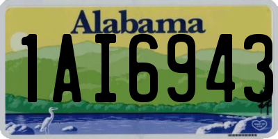 AL license plate 1AI6943