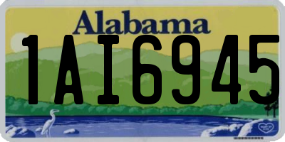 AL license plate 1AI6945