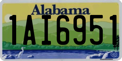 AL license plate 1AI6951