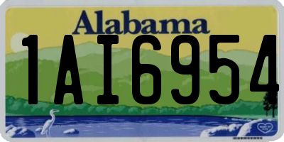 AL license plate 1AI6954