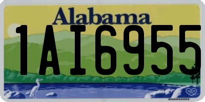 AL license plate 1AI6955