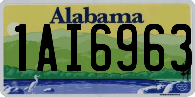 AL license plate 1AI6963