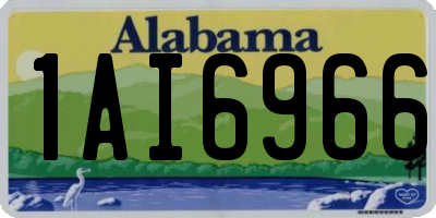 AL license plate 1AI6966