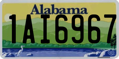 AL license plate 1AI6967
