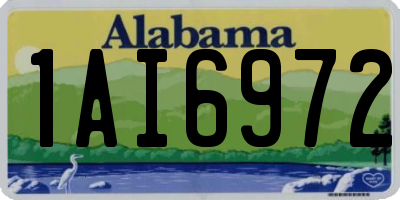 AL license plate 1AI6972