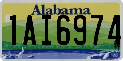 AL license plate 1AI6974