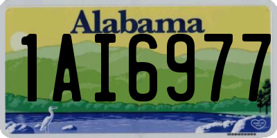 AL license plate 1AI6977
