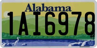 AL license plate 1AI6978