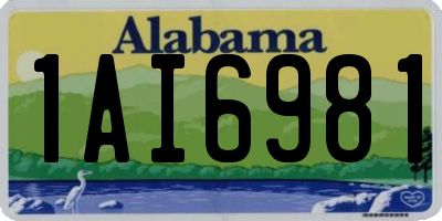 AL license plate 1AI6981