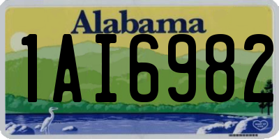 AL license plate 1AI6982