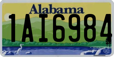 AL license plate 1AI6984