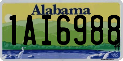 AL license plate 1AI6988