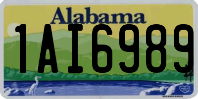 AL license plate 1AI6989
