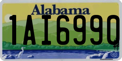 AL license plate 1AI6990
