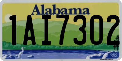 AL license plate 1AI7302