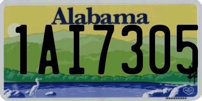 AL license plate 1AI7305