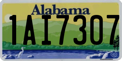 AL license plate 1AI7307