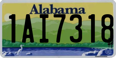AL license plate 1AI7318