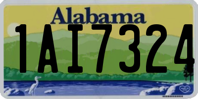 AL license plate 1AI7324
