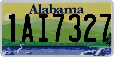 AL license plate 1AI7327