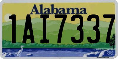AL license plate 1AI7337