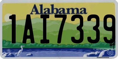 AL license plate 1AI7339