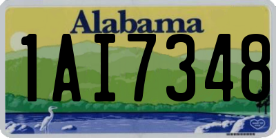 AL license plate 1AI7348
