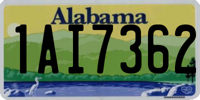 AL license plate 1AI7362