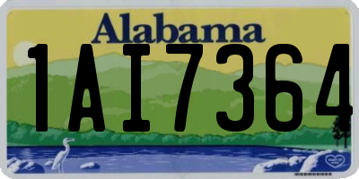 AL license plate 1AI7364