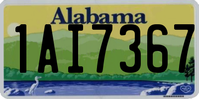 AL license plate 1AI7367
