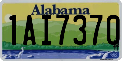 AL license plate 1AI7370