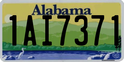 AL license plate 1AI7371
