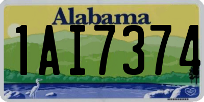AL license plate 1AI7374