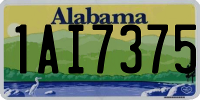 AL license plate 1AI7375
