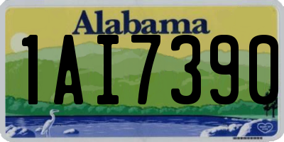 AL license plate 1AI7390
