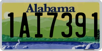 AL license plate 1AI7391