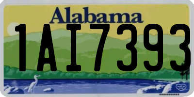 AL license plate 1AI7393