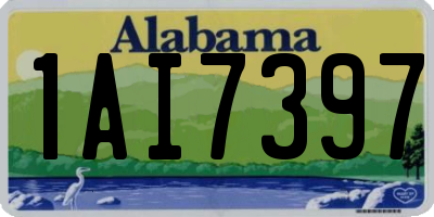 AL license plate 1AI7397
