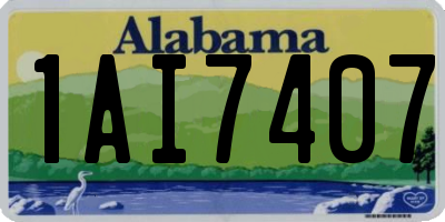 AL license plate 1AI7407